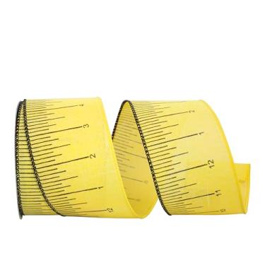Imagem de Reliant Ribbon Régua - Fita Rd com borda com fio para medidor, 5 x 25 metros, amarelo