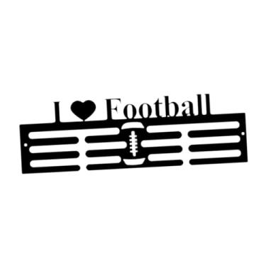 Imagem de rockible Exibição do cabide da medalha, prateleira de troféu que pendura o suporte de decoração de fita, com ganchos para nadar equestres de futebol, Style a