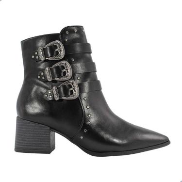 Imagem de Bota Feminina Ramarim Cabedal Texas Preto