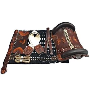 Imagem de KIT 10x peças Montaria Sela Basto Arreio CAVALO CRIOULO - SELARIA SERR