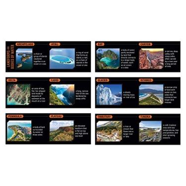 Imagem de Creative Teaching Press 5 temas de quadro branco de geografia (combine com quadro branco ou quadro de avisos, pendure no corredor, biblioteca, espaços de aprendizagem e mais)