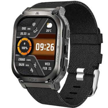 Imagem de Lamshaw Pulseiras de relógio inteligente compatíveis, pulseira de substituição de nylon para AMAZTIM M2/M3/C20 Pro/T2/T3, KOSPET Tank M2/M3/M3 Ultra/T2/T3/T3 Ultra, WalkerFit M2/M6 Ultra/M2 Pro