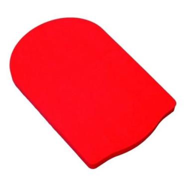 Imagem de Prancha Média de Borracha EVA 42x28x3 cm Natação Adulto Evamax, Vermel
