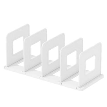 Imagem de MIAO YUAN Estante De Mesa Removível Para Livros, Escritório, Casa E Quarto, 4 Compartimentos, Organizador Categorização Arquivos, Revistas Suporte Cd