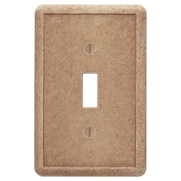 Imagem de (Single Toggle Switch) - Questech Noche Tumbled Textured Wall Plate/Switch Plate/Outlet Cover (Single Toggle Switch)