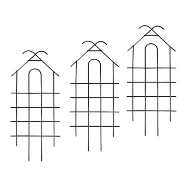 Imagem de Dualoai 3x Treliças para Plantas Trepadeiras Suporte de Ferro para Plantas e Flores para Jardim
