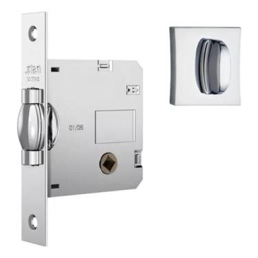 Imagem de Fechadura Para Porta De Banheiro Rolete Pivotante Cr Stam