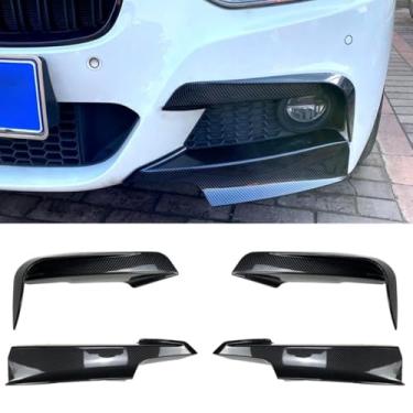 Imagem de Lábio do para-choque dianteiro compatível com 3 séries F30 M Pack 320i 325i 2013-2019 Kit de carroceria Divisores dianteiros Spoiler Acessórios para carro (Spoiler de faca de vento de aparência de