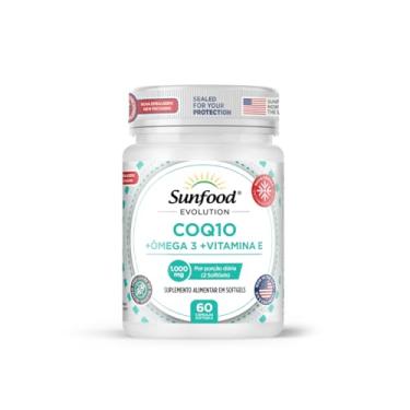 Imagem de COQ10 + OMEGA 3 + VITAMINA E 1.000MG 60 SOFTGELS SUNFOOD EVOLUTION