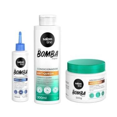 Imagem de Salon Line Kit com Tônico Fortalecedor + Condicionador Antiqueda + Máscara de Hidratação SOS Bomba
