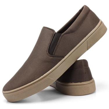 Imagem de Tenis Sapatenis Masculino Yate Slip On - Hs, 42, Café