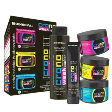 Imagem de Kit Tratamento Cronograma Capilar Crono Week c/ 5 Itens - Bioinnova