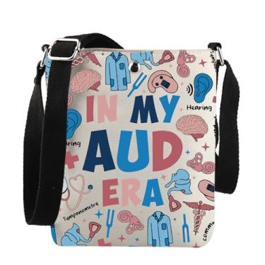 Imagem de Bolsa transversal Audiologist Gift In My AUD Era, presentes para médicos de ouvido, presente essencial de audiologia, My Aud Era Xk