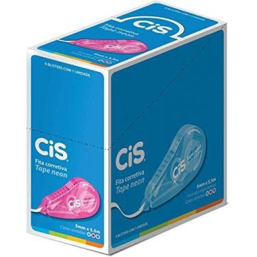 Imagem de Corretivo Em Fita Cis Tape 5,5M Neon - SERTIC