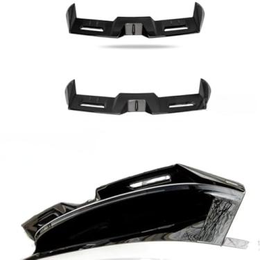Imagem de Asa de spoiler traseiro de carro compatível com ZEEKR Acessórios externos Spoiler de porta-malas Spoiler de teto de asa traseira Kit de corpo de queixo (preto brilhante)