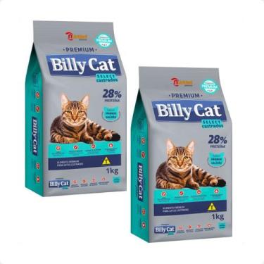 Imagem de Ração Billy Cat Select Gatos Castrados - 1Kg 2 unidades