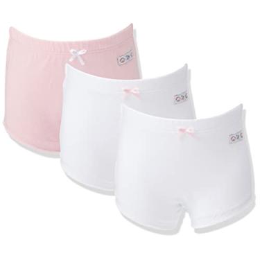 Imagem de Zip Kit Calcinhas Princesa Branca/Rosa Bb