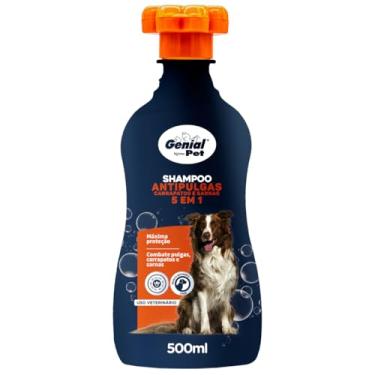 Imagem de Shampoo Antipulgas e Anticarrapatos para Cães, pH Neutro, 500 ml, com Permetrina 5 em 1