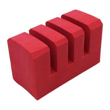 Imagem de menolana Suporte separador de raquete de badminton, protetor, descanso leve, suporte de isolamento de 3 grades portátil e resistente de EVA para academia, 1pcs