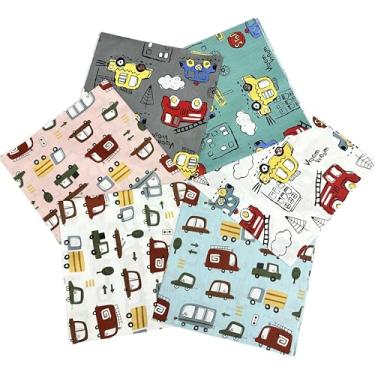 Imagem de SZRUIZFZ 6 peças de tecido acolchoado de algodão quadrados 50,8 cm x 50,8 cm pacotes de tecido de quartos gordos para costura patchwork pré-cortados colcha quadrados tecidos de costura para artesanato