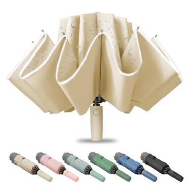 Imagem de Guarda-chuva Fogkey Compact Travel Reverse Folding KHAKI