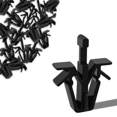 Imagem de 50 peças de retentores de clipe de grade, substituição de clipes de fixação de grade de painel de acabamento interno de nylon OEM # 90467-12040, compatível com caminhonete Toyota Vehicles Tacoma RAV4