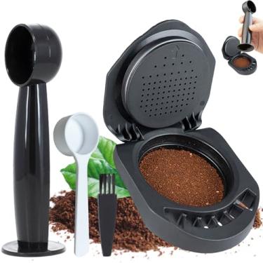 Imagem de Adaptador de Cápsula Reutilizável Para Dolce Gusto, Adaptador Conversor de Cápsula de Café Adaptador de Cápsula de Café Recarregável Compatível com Piccolo XS/EDG 305/EDG 606.S/Genio S/Genio Mini