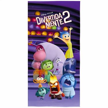 Imagem de Toalha Aveludada Transfer Divertidamente 70 cm x 1,40 m Com 1 peca - 7891354373284