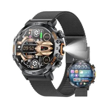 Imagem de Relógio Inteligente Masculino 2025 Com Tela AMOLED HD, À Prova d'Água,