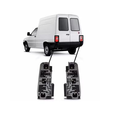 Imagem de Soquete Circuito Lanterna Traseira Fiat Fiorino 1993 À 2013 Elba (Todas) Par