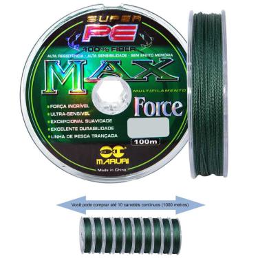 Imagem de Linha Multifilamento Maruri 100m Max Force 4 Fios