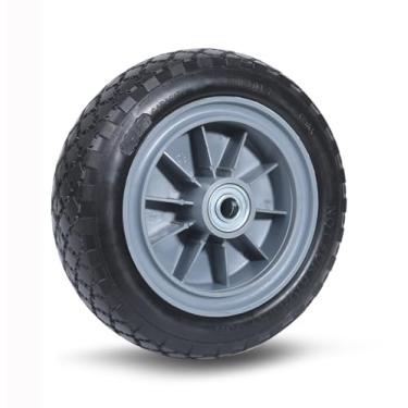 Imagem de MaxxHaul Pneu e roda de poliuretano 51194 30,5 cm, com furo de furo de eixo de 1,5 cm, 10 cm de largura com cubo de deslocamento de 7,6 cm para carrinho de mão, carrinho de jardim, carrinho de