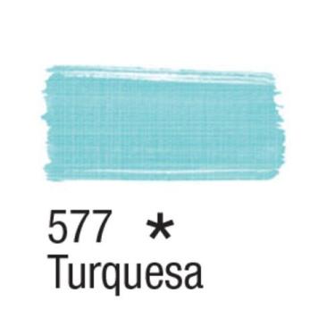 Imagem de Tinta Tecido Fosca 37ml Tons Clarinhos - Acrilex, 577 - TURQUESA