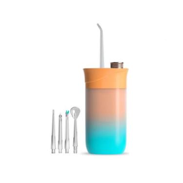 Imagem de Limpador de dentes portátil sem fio Water Flosser ASKAWTE laranja