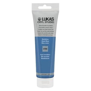 Imagem de Lukas Cryl Studio Artist Acrylics - Qualidade profissional, tintas de secagem rápida - Steel Blue 125 ml tubo