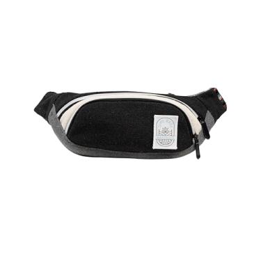 Imagem de Dime Bags Naturals | Pochete 100% cânhamo nepalês com cintura ajustável, Carvão, Cor bloqueada