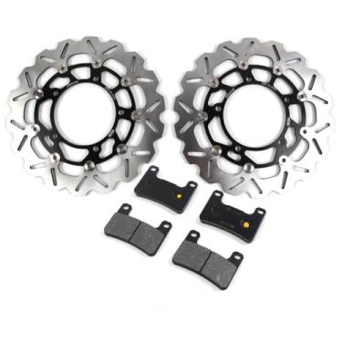 Imagem de Discos e pastilhas de freio dianteiro Arashi para Suzuki GSXR 1300 Hayabusa 2008-2012, V-STROM DL1000 ABS 2014-2015, acessórios de substituição de motocicleta preto