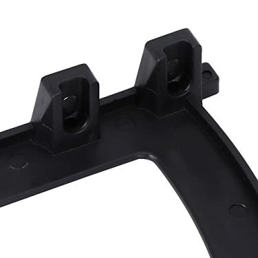 Imagem de Suporte de Prateleira de Armário de Sapato Oco de Plástico, Fácil Montagem, Organização de Entrada de Sala de Estar de Quarto Preto Branco 1 par Acessório de Dobradiça de Armário