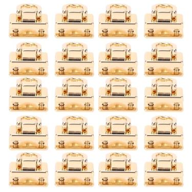 Imagem de SUNGOOYUE Rebites de Anel D 360 Pinos Giratórios de Liga de Zinco Fortes para Artesanato Em Couro, 20 Peças de Pinos de Anel D para Bolsa, Bolsa, Cinto, Rebites de Metal para Mochilas, Chapéus, Carteiras (Ouro)