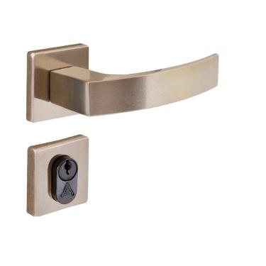 Imagem de Fechadura Entrada Roseta S40 Latonado Quadratta Curva Aliança