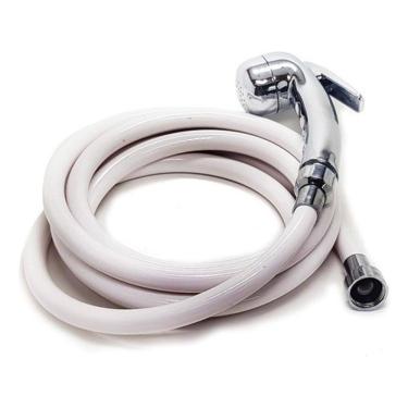 Imagem de Mangueira E Ducha Manual Branca P/ Ducha Cardal Potenza