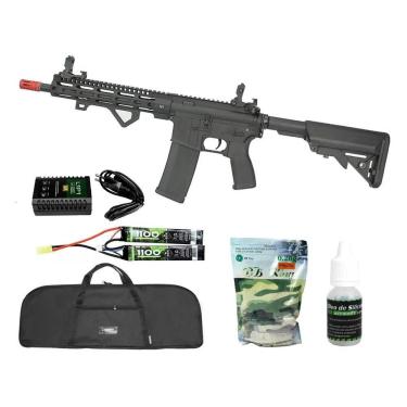 Imagem de Rifle Airsoft Aeg M4 Carbine Long M-lok Sa-e20+ Kit Pro