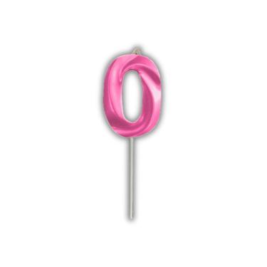 Imagem de Vela De Aniversário Slim Metallic Pink Modelo 0