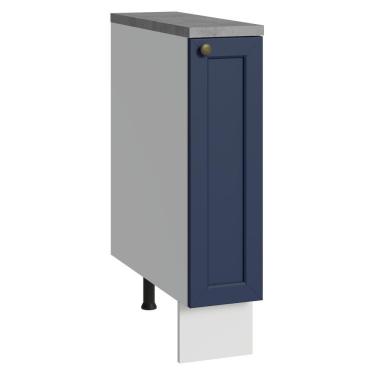 Imagem de Balcão Porta-temperos 20 Cm 1 Porta Branco/azul Vik Madesa
