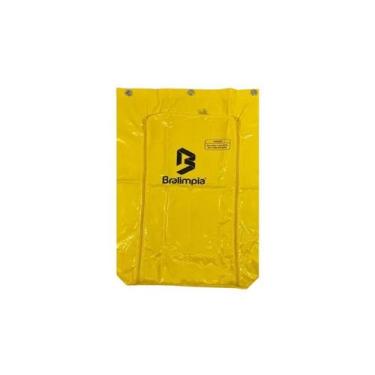 Imagem de Saco Coletor Bralimpia Amarelo para Carrinho de Limpeza