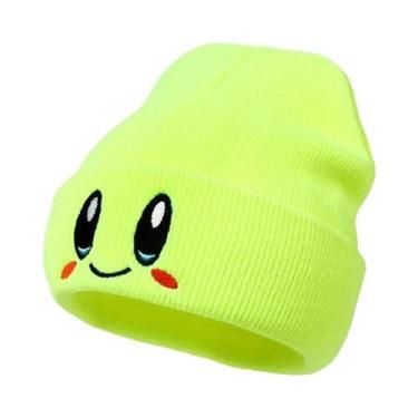 Imagem de Gorro De Inverno Feminino Quente Com Estampa De Desenho Animado, Borda