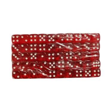 Imagem de Conjunto De Dados Acrílicos Coloridos De 6 Lados, 100 Peças, Dados Pad