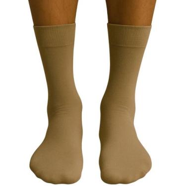 Imagem de Meia Social Masculina Apollo, 38 a 43, Caqui