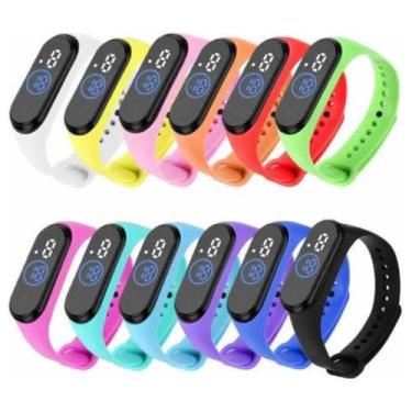 Imagem de 30 relógios led m4 infantil lembrancinha aniversario - N97