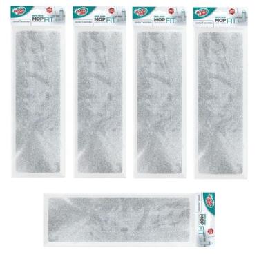 Imagem de Kit com 5 Refil Microfibra para MOP Lava e Seca FIT Flash Limp RMOP608